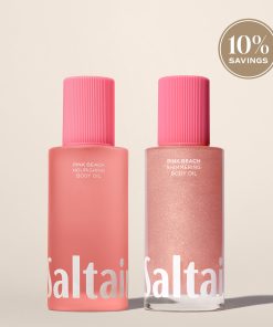 Pink Beach Shimmer + Glow Body Oil Duo